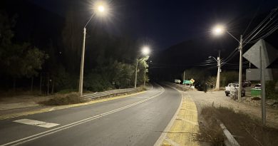 Municipalidad de Los Andes y Colbún culminan millonario proyecto de luminarias LED en Camino Internacional