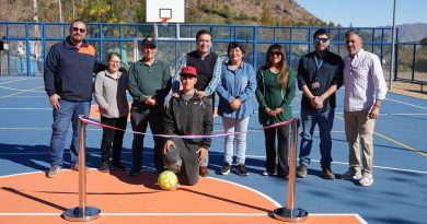 Vecinos de la población Bellavista 1 recibieron renovada multicancha gracias a inversión municipal de Los Andes