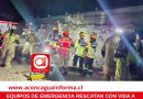 Equipos de emergencia rescatan con vida a menor de edad desde las aguas del río Aconcagua