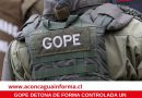 GOPE detona de forma controlada un mortero con carga explosiva activa hallado en la ribera del río Putaendo